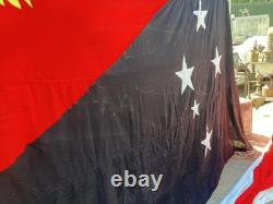 Genuine Royal Navy Ensign Flag 18'x9' of Papua New Guinea vintage flag