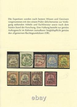 German New Guinea Mi 7-19 used with certificate very fine CV 1000 euro plus