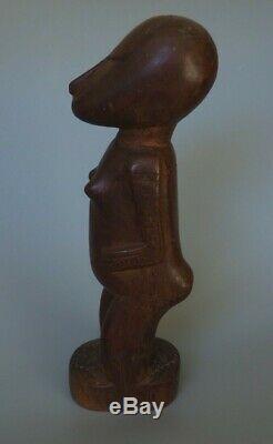 Good Oceanic Polynesian Papua New Guinea Massim Standing Figure Carved Hardwood