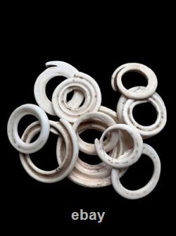 Group of Eleven Old Shell Money Rings East Sepik Papua New Guinea 1960's