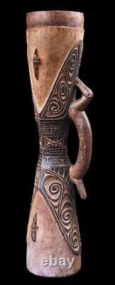 Hand drum, traditional instrument, papua new guinea, oceanic art, tribal art