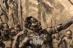 Hans Werner Schmidt (1859-1950) Papua New Guinea Hunters Illustration, 1900