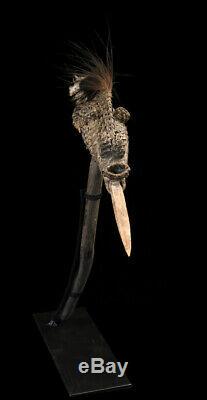 Herminette, bone adze, oceanic art, primitive art, Papua New guinea