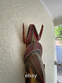 Huge and Old Abelam Culture Papua New Guinea Carved Spirit Figure