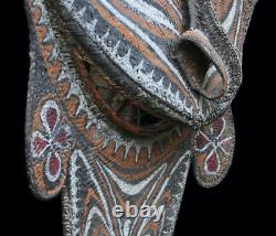 Huge gable mask, blackwater, tribal basketwork, oceanic art, papua new guinea