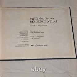 Huge -papua New Guinea Resource Atlas Hardback Book Library Maps Vgc (#fr)