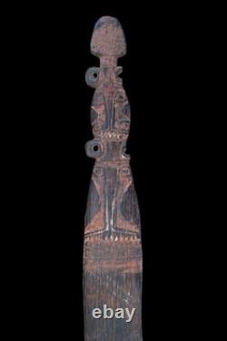 Huon Gulf Bullroarer Papua New Guinea Pre-1940 Dual Spirit Faces