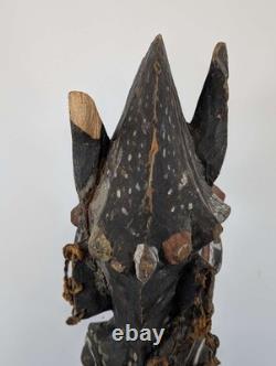 Iatmul horned spirit figure (agiba), East Sepik River, Papua New Guinean, large