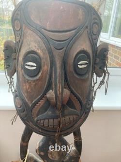 Iatmul wood figure, Sepik Region. Papua New Guinea tribal ancestral art