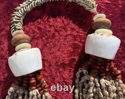 Impressive Vintage Tribal Shell Necklace Neck Piece Papua New Guinea Warrior PNG