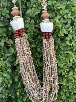 Impressive Vintage Tribal Shell Necklace Neck Piece Papua New Guinea Warrior PNG