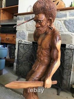 Impressive wood carving from Papua New Guinea