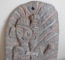 Kambot Village Storyboard, Half Man Half Croc. Papua New Guinea. 27 H x 11 W