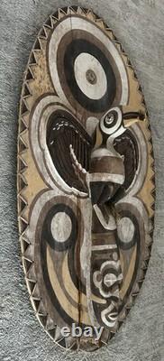 LARGE 29 Papua New Guinea Sepik River Spirit Ancestor Board Shield Mask READ