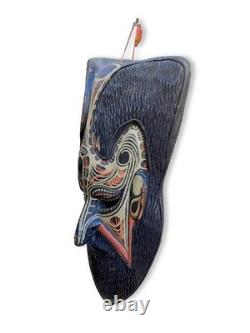 LARGE 58cm Vintage Sepik Papua New Guinea PNG Hand Carved Painted Tribal Mask
