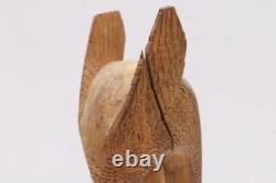 LOT 2 ATQ Massim Papua New Guinea Carved Wood Sculptures oil Bowl Eagle Figure