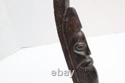 LOT 2 Papua New Guinea Massim Wood LIFE / DEATH Carving Figure Statue Totem pole