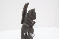 LOT 2 Papua New Guinea Massim Wood LIFE / DEATH Carving Figure Statue Totem pole