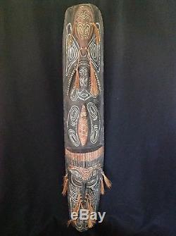 Large 58 Vintage Tribal Papua New Guinea (Indonesian) Wood Carving