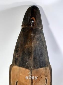 Large 90cm Old Vintage Sepik River Wood Mei Mask Tribal Papua New Guinea PNG