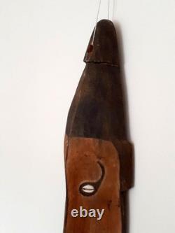 Large 90cm Old Vintage Sepik River Wood Mei Mask Tribal Papua New Guinea PNG