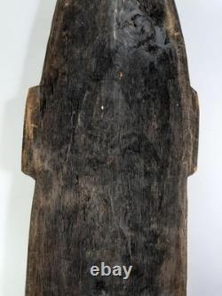 Large 90cm Old Vintage Sepik River Wood Mei Mask Tribal Papua New Guinea PNG