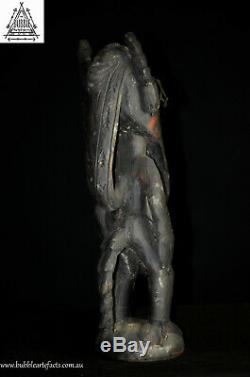 Large Demon Spirit Man/Crocodile Ritual Totem, Sepik, Papua New Guinea, Oceanic