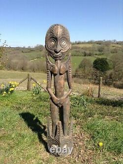 Large Female Sepik Spirit Figure From Papua New Guinea