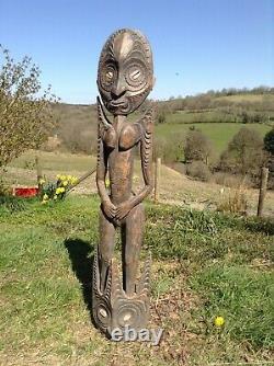 Large Female Sepik Spirit Figure From Papua New Guinea