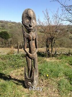 Large Female Sepik Spirit Figure From Papua New Guinea