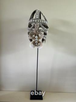 Large Ritual Asmat Mask, Bi-Pane Papua New Guinea Tribal Art
