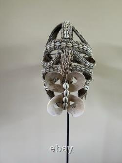 Large Ritual Asmat Mask, Bi-Pane Papua New Guinea Tribal Art