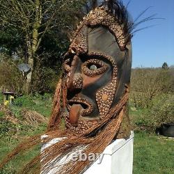 Large Sepik Spirit Mask From Papua New Guinea