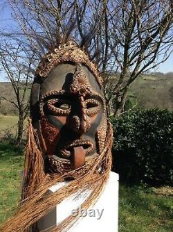 Large Sepik Spirit Mask From Papua New Guinea
