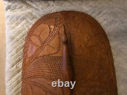 Large Vintage Wooden Tribal Papua New Guinea Mask