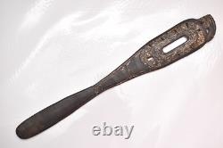 Late 1800s-Early 1900s Papua New Guinea Massim Spatula Club Carved Incised Wood