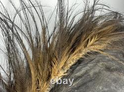 Lg RarePapua New Guinea Sepik River Mask Wood Feather Fiber 20 Ceremonial