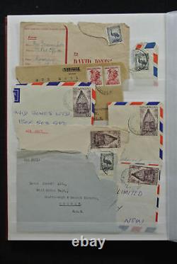 Lot 25374 Collection Papua New Guinea stamps on pieces 1952-1956