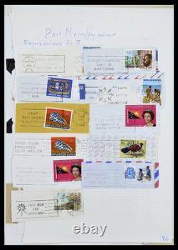 Lot 34384 Stamp collection Papua New Guinea cancels 1952-1980