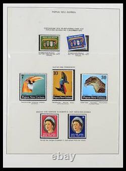 Lot 39686 MNH stamp collection Papua New Guinea 1973-2010 in 3 Lindner albums