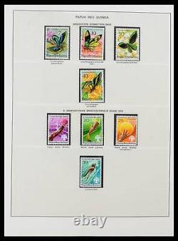 Lot 39686 MNH stamp collection Papua New Guinea 1973-2010 in 3 Lindner albums