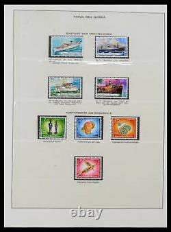 Lot 39686 MNH stamp collection Papua New Guinea 1973-2010 in 3 Lindner albums