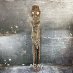 Masculine Ancestor Statue In Wood, Papua New Guinea, 19th-20th Century