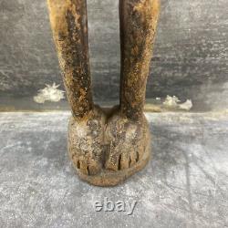 Masculine Ancestor Statue In Wood, Papua New Guinea, 19th-20th Century