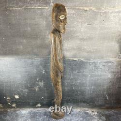 Masculine Ancestor Statue In Wood, Papua New Guinea, 19th-20th Century
