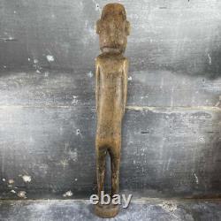 Masculine Ancestor Statue In Wood, Papua New Guinea, 19th-20th Century