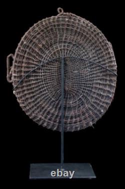 Mask, Masque, vannerie, wickerwork, papua new guinea, tribal art, 34 x 32 cm