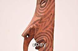 Mask Papua New Guinea Iatmul Savi Ancestor Mask Carved W couri shells 17 tall