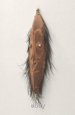 Mask Papua New Guinea Latmul Tribe Wood Feather Mask