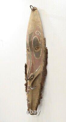 Mask Papua New Guinea Mei Wood RaffiaTribal Mask